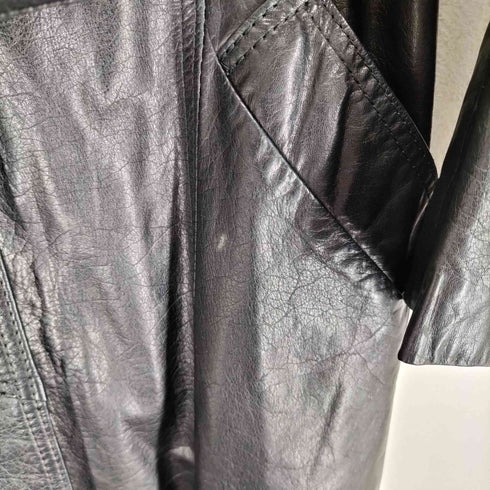 LANAP calf suede カーフスエード ファー レザー コート レディース JPN:11号