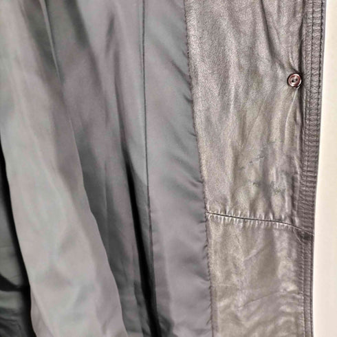 LANAP calf suede カーフスエード ファー レザー コート レディース JPN:11号