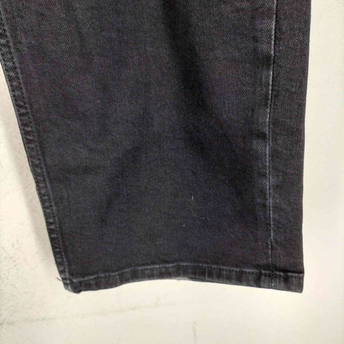 HOMEBOY ロゴワッペン ブラックデニムパンツ メンズ W32 L32