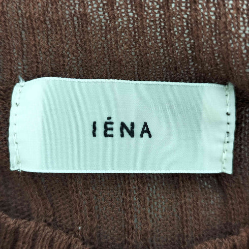 イエナ IENA シアー ノースリーブ ニット セーター レディース