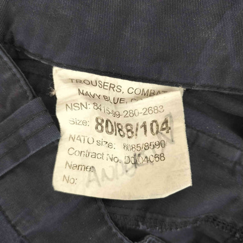 ユーロミリタリー Euro military イギリス軍 NAVY COMBAT TROUSER メンズ 80/88/104