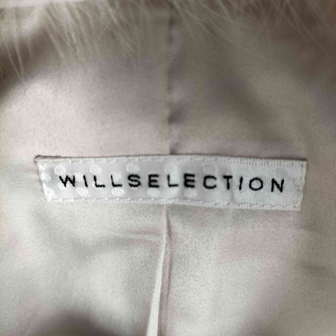 ウィルセレクション WILLSELECTION フォックスファー付きライダースジャケット レディース JPN:S