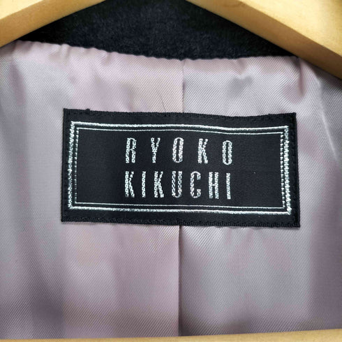 RYOKO KIKUCHI リョウコ キクチ blue fox fur アンゴラ&シルク混 ブルーフォックスファー ロング コート レディース JPN:15号