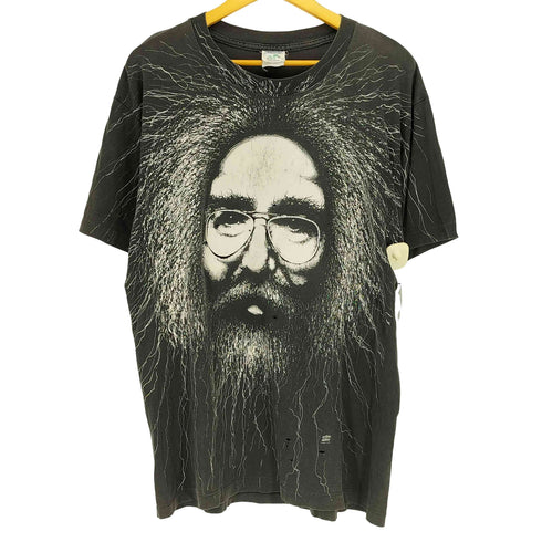 ウインターランド winterland 80-90S 袖裾シングル ロックバンド オールプリント クルーネックTシャツ メンズ