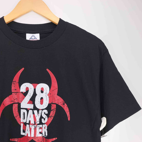00S ALSTYLEボディ 28 DAYS LATER ホラー映画 プリント クルーネックTシャツ メンズ import:M