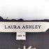 ローラアシュレイ LAURA ASHLEY フラワー刺繍 ウエストレースリボン シアー 半袖 ワンピース レディース JPN:11号