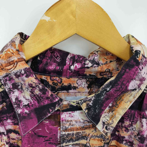 エーアイイー AiE PAINTER SHIRT COTTON ABSTRACT PRINT メンズ JPN:L