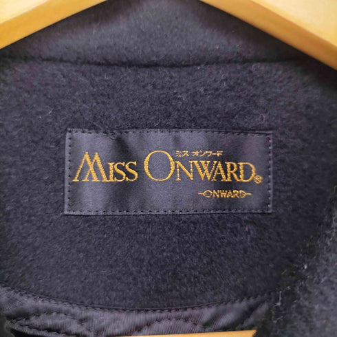 ミスオンワード MISS ONWARD cashmere カシミヤ100% ステンカラーハーフコート レディース
