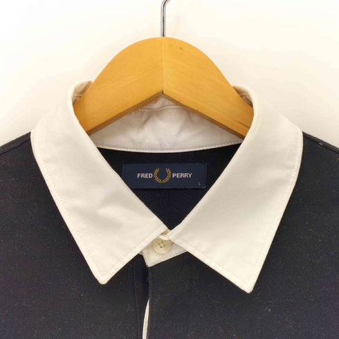 フレッドペリー FRED PERRY ロゴ刺繍 ラガーシャツ メンズ L