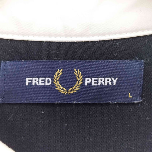 フレッドペリー FRED PERRY ロゴ刺繍 ラガーシャツ メンズ L