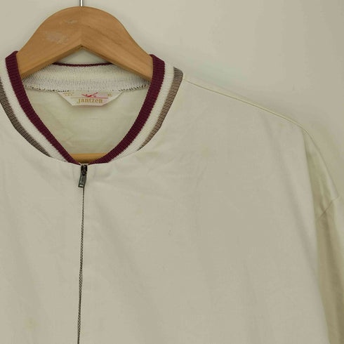 ジャンセン jantzen 70S USA製 リブライン ジップアップジャケット メンズ import:XL