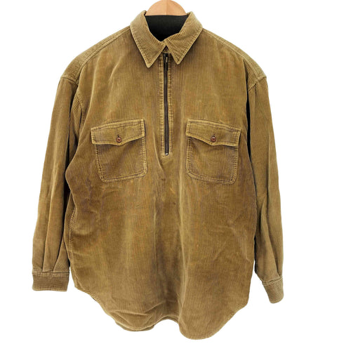 ローレンラルフローレン LAUREN RALPH LAUREN ハーフジップコーデュロイ シャツジャケット レディース M
