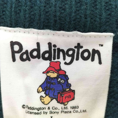 PADDINGTON キャラクタープリントクルーネックニット メンズ L