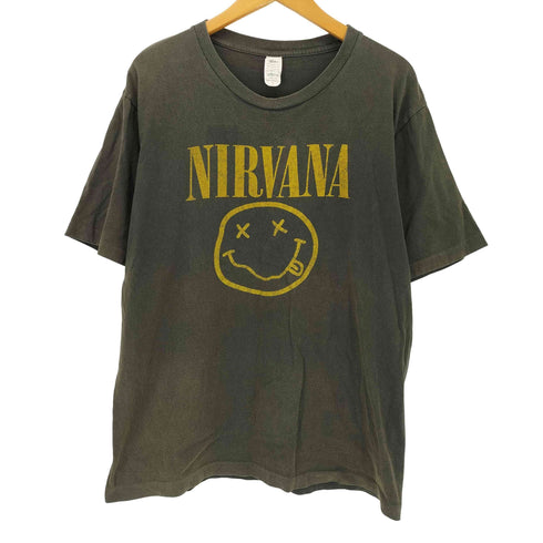 バンドプリントクルーネックTシャツ メンズ