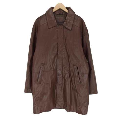 THE CASUAL horse hide 馬革 中綿レザージップアップジャケット メンズ JPN:XL