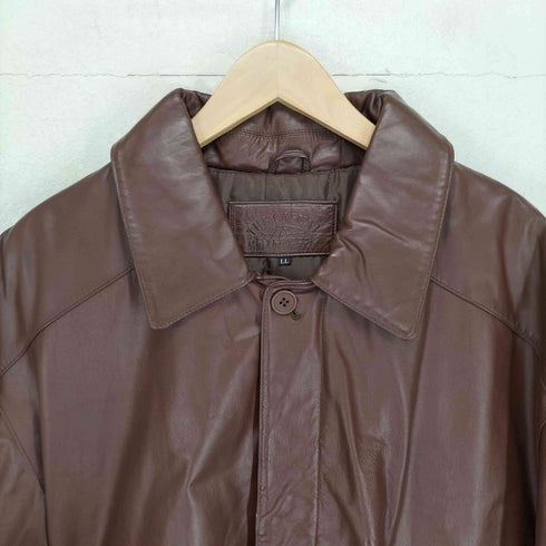 THE CASUAL horse hide 馬革 中綿レザージップアップジャケット メンズ JPN:XL