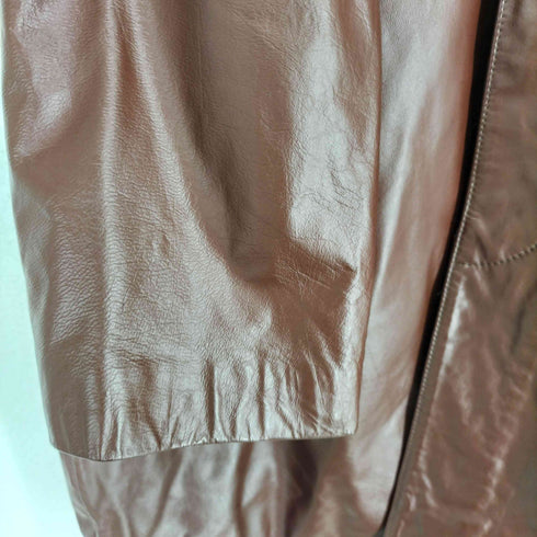 THE CASUAL horse hide 馬革 中綿レザージップアップジャケット メンズ JPN:XL
