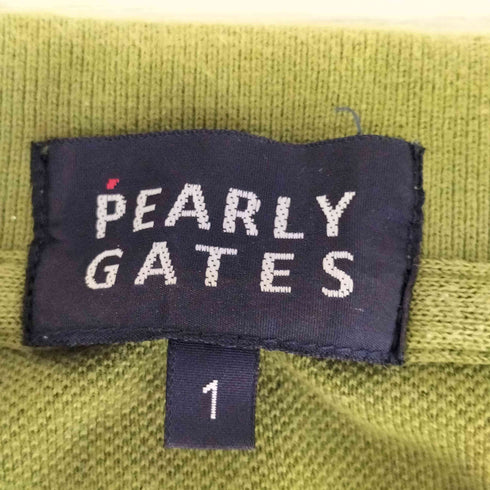 パーリーゲイツ PEARLY GATES ロゴワッペン鹿の子S/Sポロシャツ レディース 1