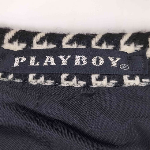 プレイボーイ PLAYBOY 90S 千鳥格子 ウール 2B シングルブレストジャケット メンズ JPN:M