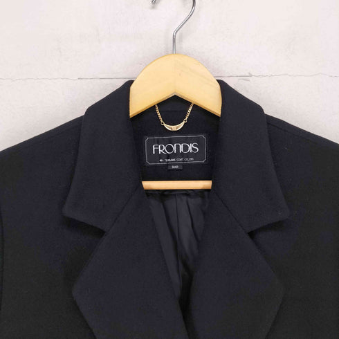 FRONOIS cashmere カシミヤ100% ダブルチェスターコート レディース JPN:9号