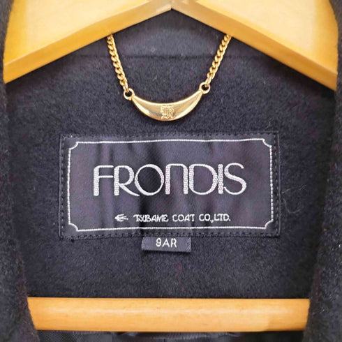 FRONOIS cashmere カシミヤ100% ダブルチェスターコート レディース JPN:9号