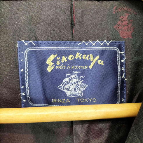 EIKOKUYA cashmere カシミヤ100% ダブルチェスターコート CROMBIE社製 メンズ JPN:L