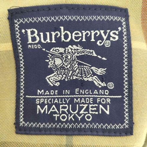 バーバリーズ BURBERRYS 90S 玉蟲 裏地ノバチェック ステンカラーコート メンズ 39