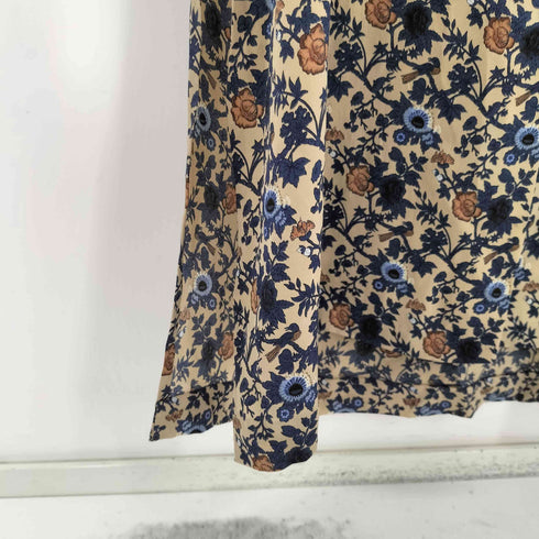 anna matuozzo サイドスリット 花柄シャツワンピース レディース