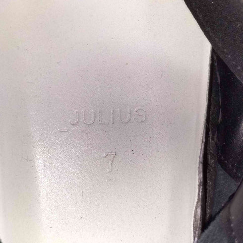 ユリウス JULIUS 24SS Coated Cow Skin Boots メンズ 2