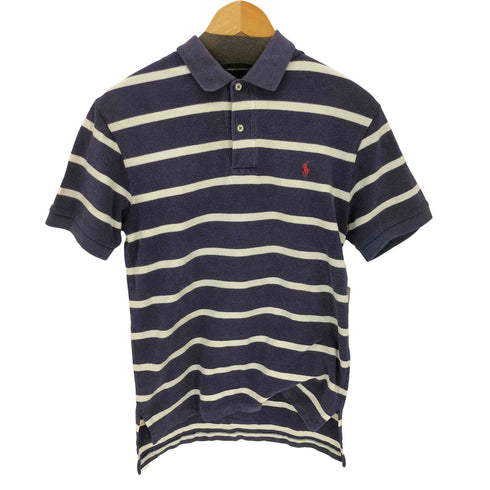 ポロバイラルフローレン Polo by RALPH LAUREN スモールポニー刺繍ボーダーポロシャツ メンズ S