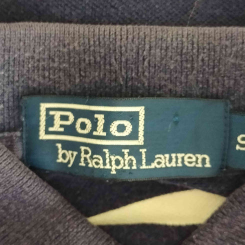 ポロバイラルフローレン Polo by RALPH LAUREN スモールポニー刺繍ボーダーポロシャツ メンズ S
