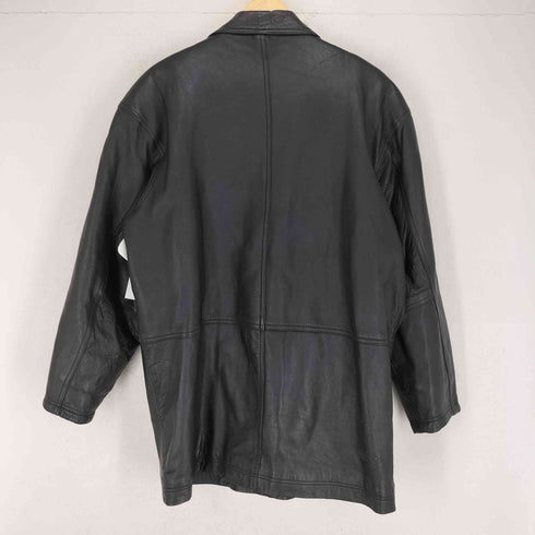 NOUBELLE lamb leather 裏地総柄 レザーカーコート メンズ JPN:L