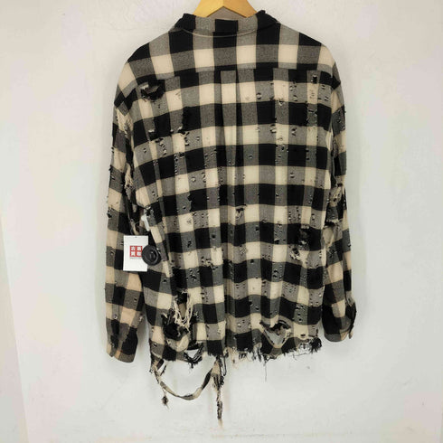 シュガーヒル SUGARHILL 23SS DESTRRESSED OMBRE PLAID BLOUSE メンズ JPN:0