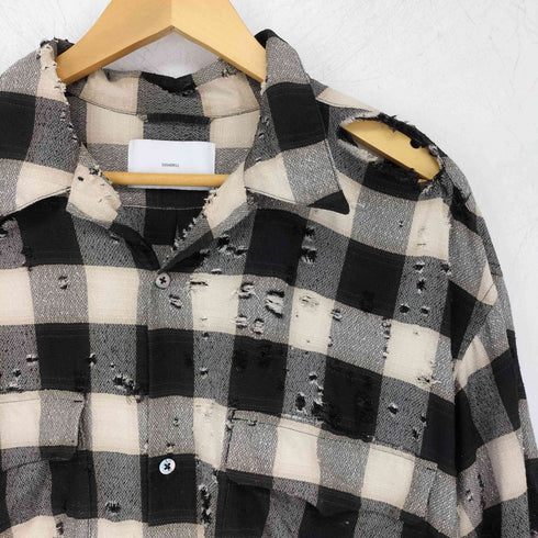 シュガーヒル SUGARHILL 23SS DESTRRESSED OMBRE PLAID BLOUSE メンズ JPN:0