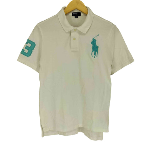ポロバイラルフローレン Polo by RALPH LAUREN ビッグポニー ナンバリング S/S ポロシャツ レディース L 160/80