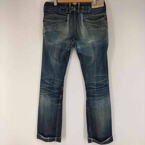 ダブルアールエルラルフローレン RRL RALPH LAUREN LOT R06 シンチバック ダメージリペア加工 デニムパンツ メンズ