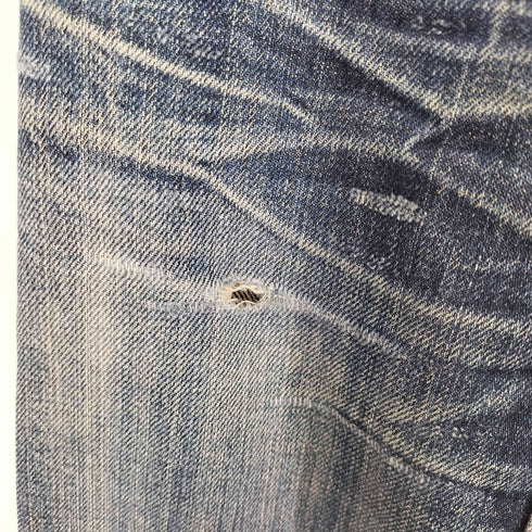 ダブルアールエルラルフローレン RRL RALPH LAUREN LOT R06 シンチバック ダメージリペア加工 デニムパンツ メンズ