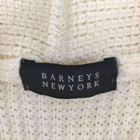 バーニーズニューヨーク BARNEYS NEWYORK アクリル混 ワッフルニットショールカラーカーディガン メンズ L