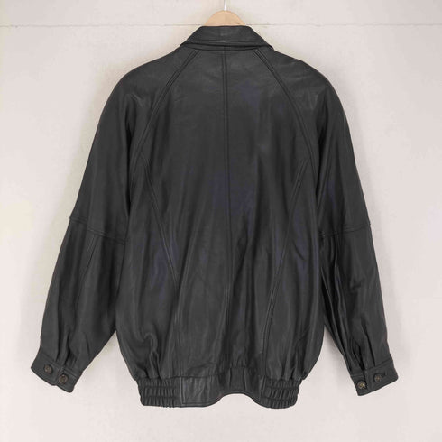 STRATHCONAR lamb leather 裏地総柄 比翼レザーブルゾン メンズ JPN:L