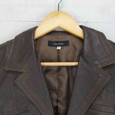 Crea Mure pig leather レザーテーラードジャケット Y2K レディース JPN:9号