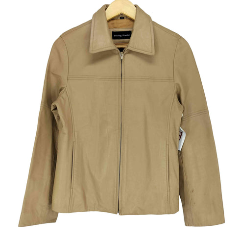 Blasting Powder lamb leather レザージップアップブルゾン レディース JPN:9号