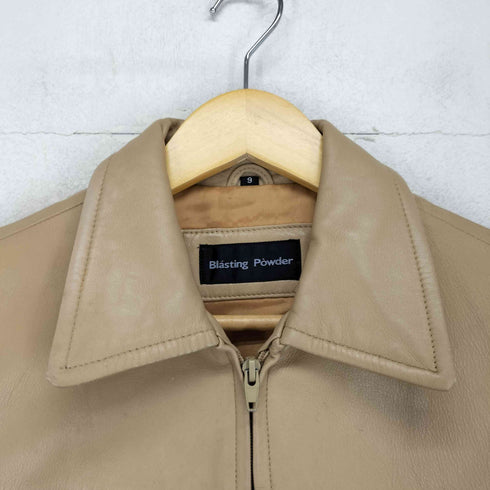 Blasting Powder lamb leather レザージップアップブルゾン レディース JPN:9号