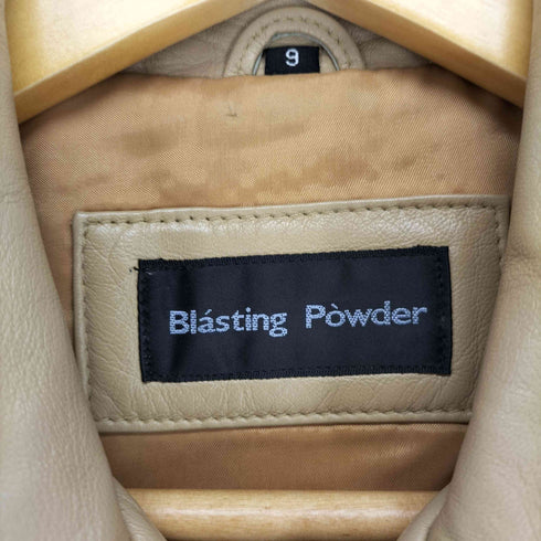 Blasting Powder lamb leather レザージップアップブルゾン レディース JPN:9号