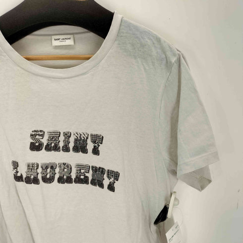 サンローランパリ SAINT LAURENT PARIS Logo print tee メンズ L