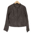 goatskin ゴートレザー ヤギ革 レザー ジップ ジャケット レディース JPN:XL