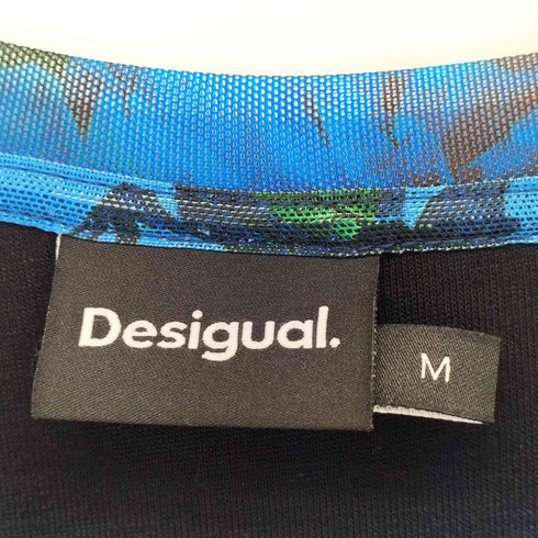デシグアル Desigual 花柄 シアーワンピース レディース M