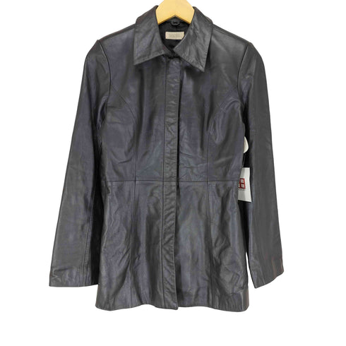 CROSS STAGE cow leather リアルレザージャケット パール加工 レディース