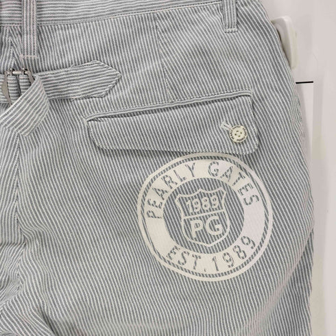 パーリーゲイツ PEARLY GATES シンチバック ヒッコリーストライプショーツ メンズ 5