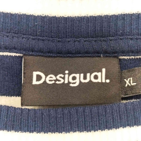 デシグアル Desigual クレイジーパターン ボーダーTシャツ レディース JPN:XL
