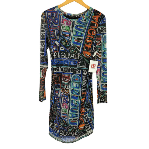 デシグアル Desigual チュール スリム ショートワンピース レディース M
